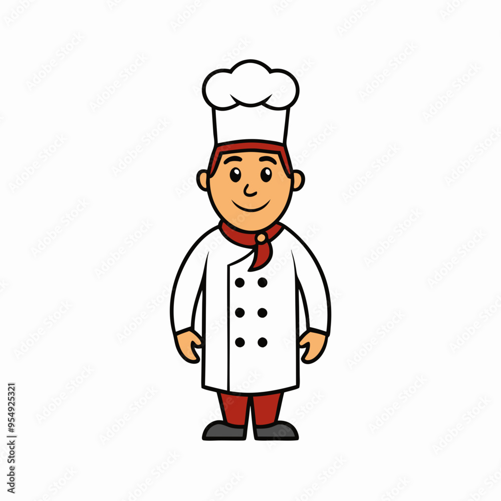vector illustration of chef cook vector illustration of chef cook
