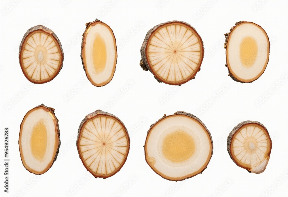 Transparent Background Tree Cross Sections: Set of Detailed Botanical Illustrations for Design Projects Transparent Background Tree Cross Sections: Set of Detailed Botanical Illustrations for Design Projects