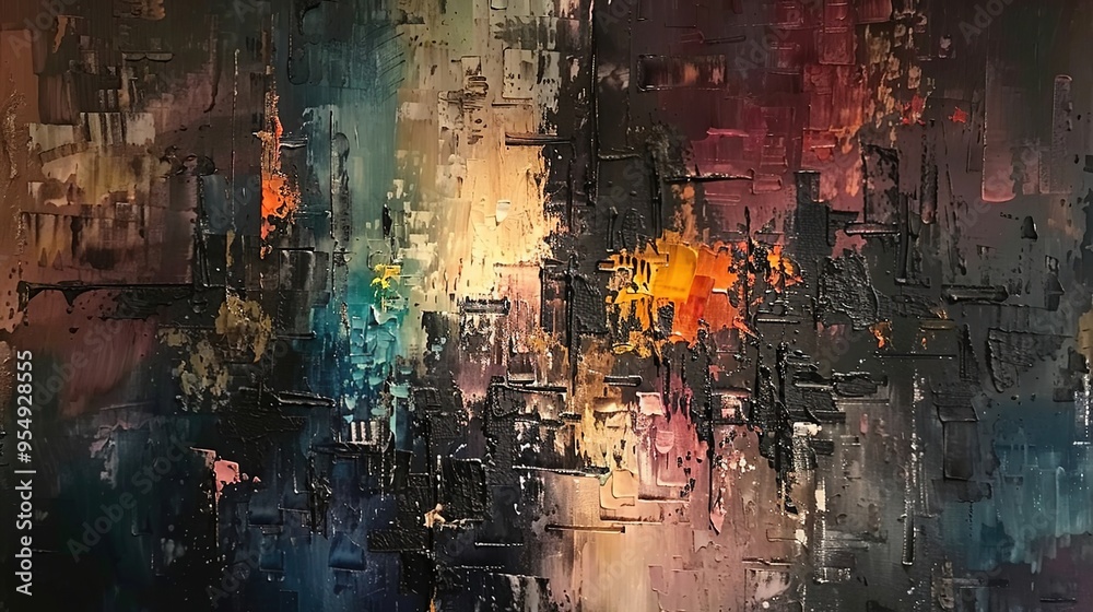 Obraz premium Painting pattern wallpaper