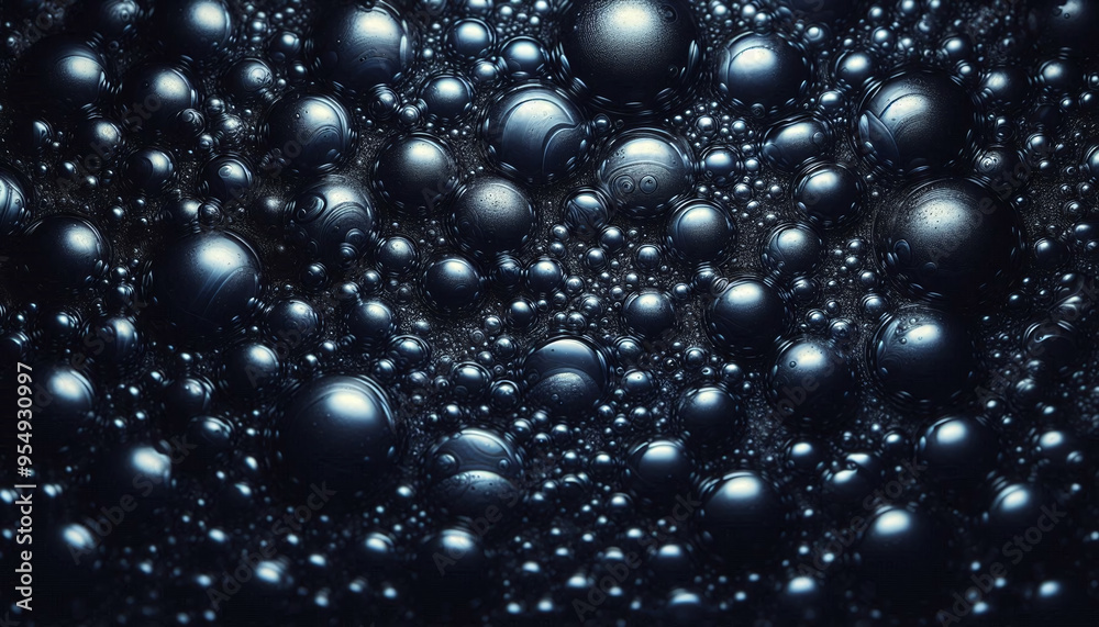 Dark blue metallic bubbles texture background Dark blue metallic bubbles texture background