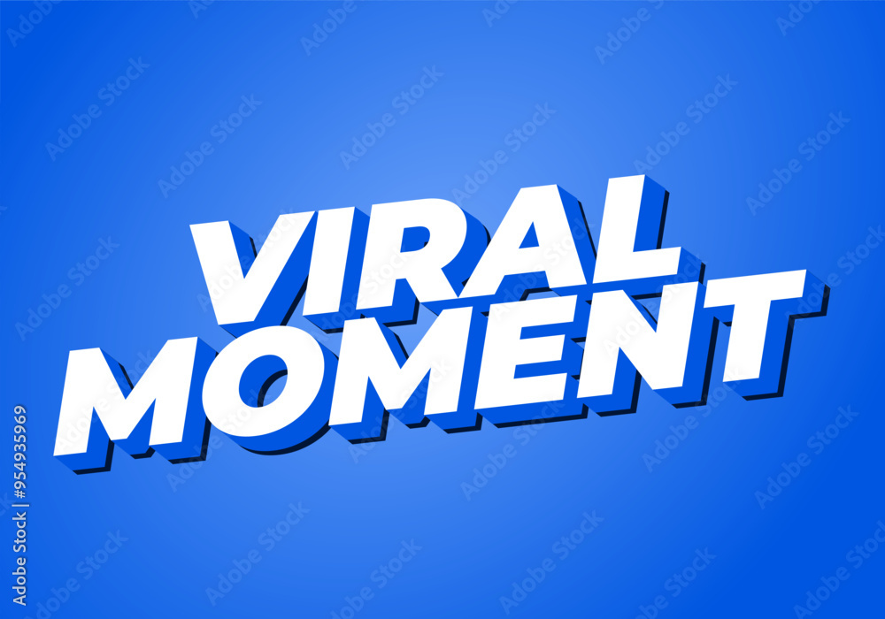 Viral moment. Text effect for advertising or social media needs. In 3D style Viral moment. Text effect for advertising or social media needs. In 3D style