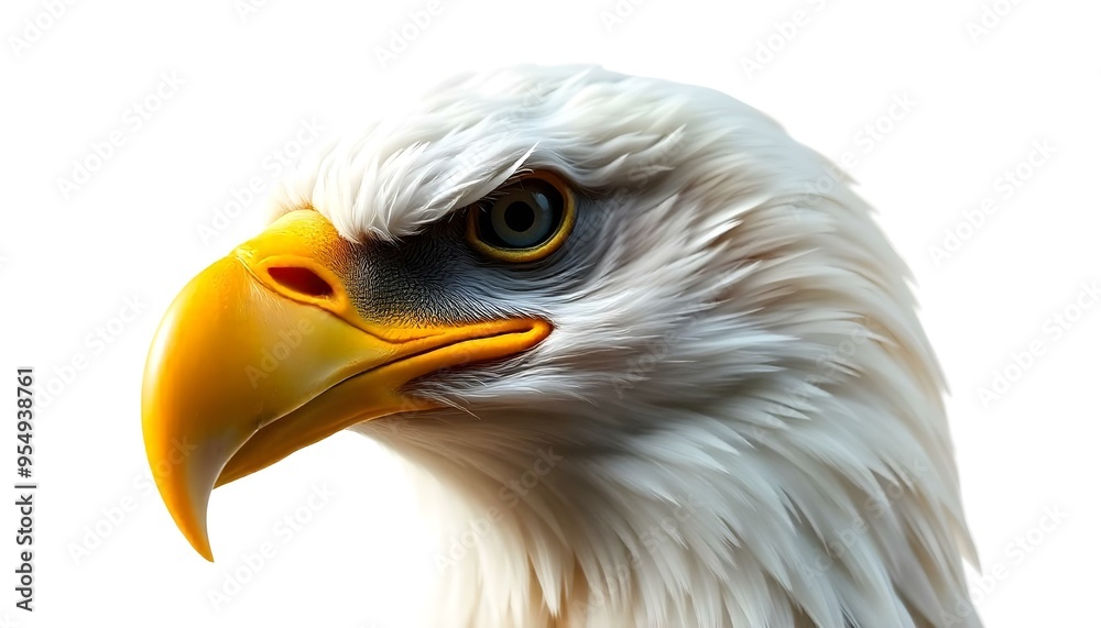 Obraz premium Eagle head isolated on white background