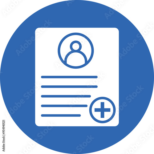 Sick Leave glyph circle icon