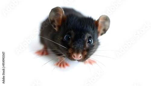 Mouse face isolated on a white background