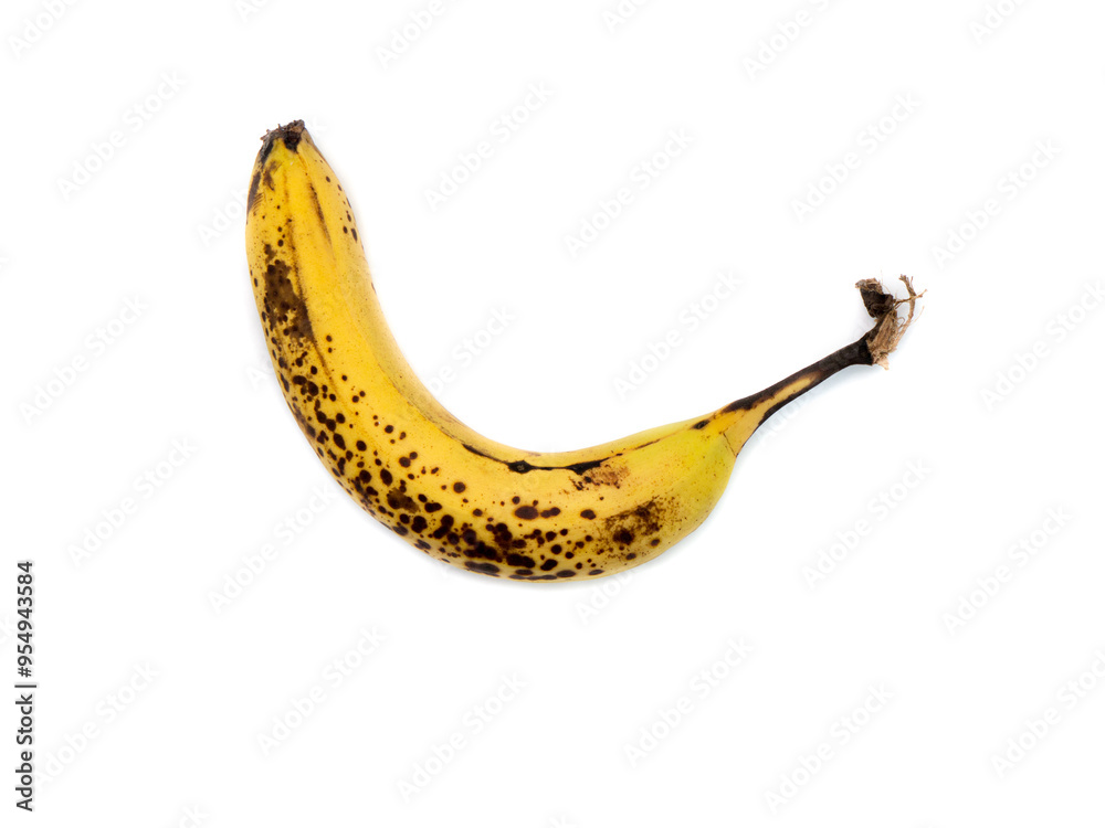 Overripe banana isolated on a white background. Overripe banana isolated on a white background.