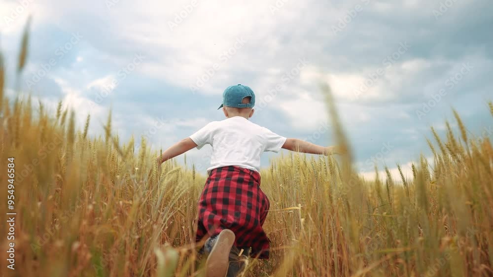 A son runs through a field of wheat. Family kid happy concept. A boy runs through a field of wheat with a child. A boy runs through a field of wheat with his lifestyle son. A son runs through a field of wheat. Family kid happy concept. A boy runs through a field of wheat with a child. A boy runs through a field of wheat with his lifestyle son.