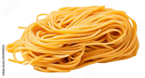 PNG Spaghetti noodle pasta food white background.