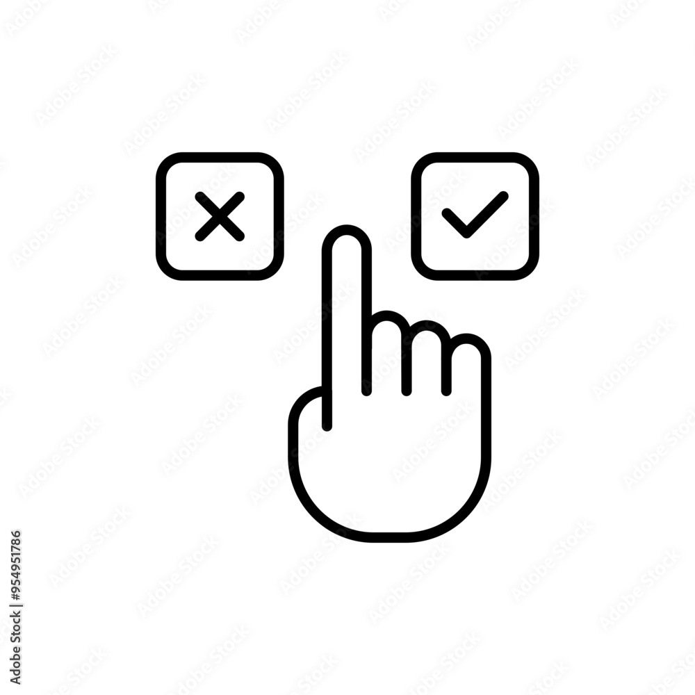 Choice outline icons, minimalist vector illustration ,simple transparent graphic element .Isolated on white background Choice outline icons, minimalist vector illustration ,simple transparent graphic element .Isolated on white background