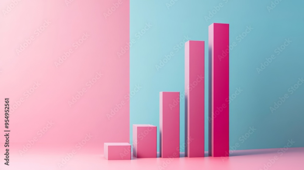 Pink and Blue Minimalist Geometric Shapes Abstract Background Pink and Blue Minimalist Geometric Shapes Abstract Background