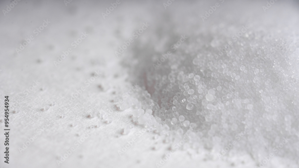 Closeup macro shot of Salt on a white background Closeup macro shot of Salt on a white background