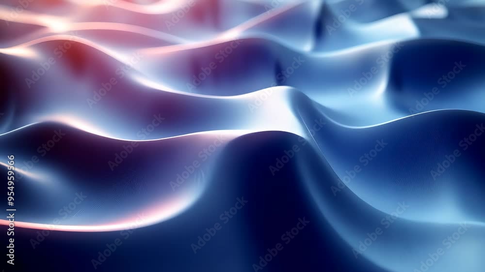 Abstract blue wave pattern, smooth surface. Modern art and design concept Abstract blue wave pattern, smooth surface. Modern art and design concept