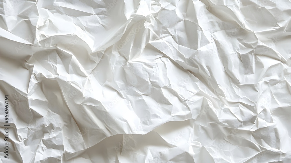 Abstract Crumpled White Paper Texture Background Abstract Crumpled White Paper Texture Background