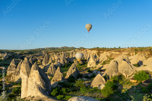 Scenery of Goreme just after sunrise