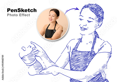 Pen Sketch Photo Effect