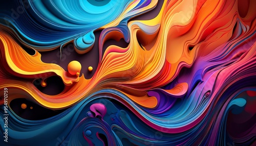 Colored Abstract Background Dry Oil Color Pastel Texture