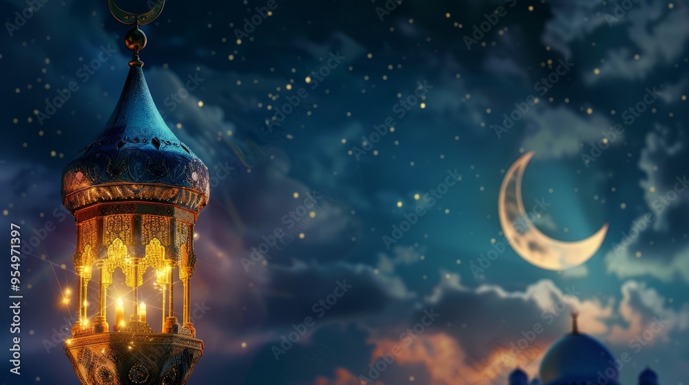 A lit lantern is on top of a building in the night sky A lit lantern is on top of a building in the night sky