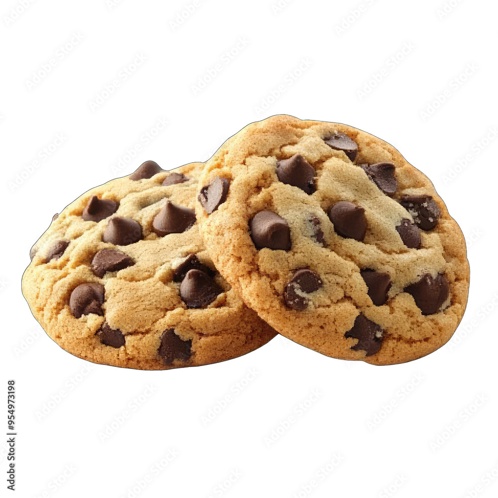 Freshly baked chocolate chip cookies with a golden brown texture, perfect for dessert or a sweet snack. Freshly baked chocolate chip cookies with a golden brown texture, perfect for dessert or a sweet snack.