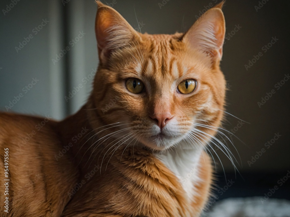 Orange Tabby Cat Portrait of an orange tabby cat. Orange Tabby Cat Portrait of an orange tabby cat.