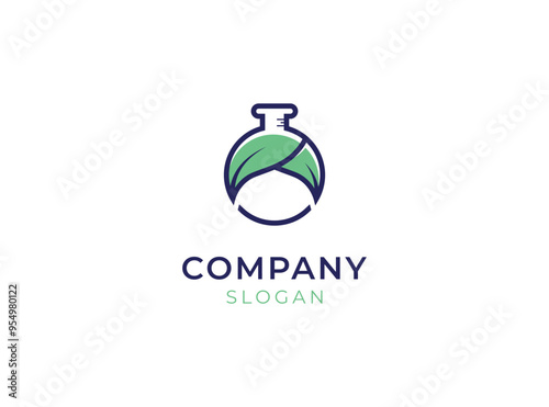 Lab guru logo design template