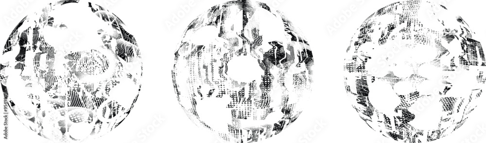 Obraz premium Grunge post Stamps Collection, Circles. Banners, Insignias , Logos, Icons, Labels and Badges Set . vector distress textures.blank shapes.