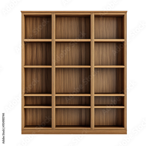 Bookcase on Transparent background