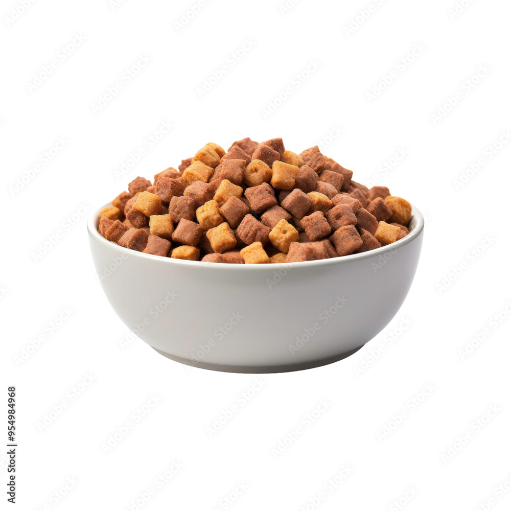 isolated dog food ready to use