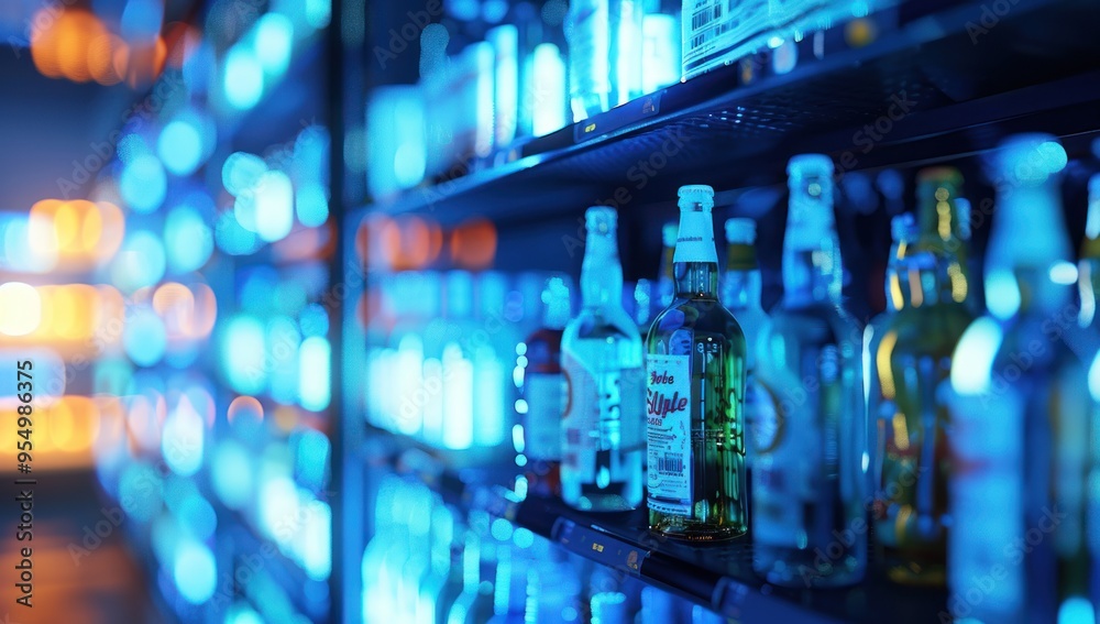 Bottles on Shelves Bottles on Shelves