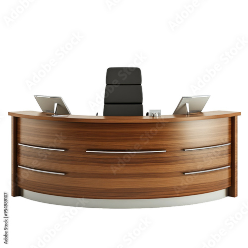 Reception desk on Transparent background