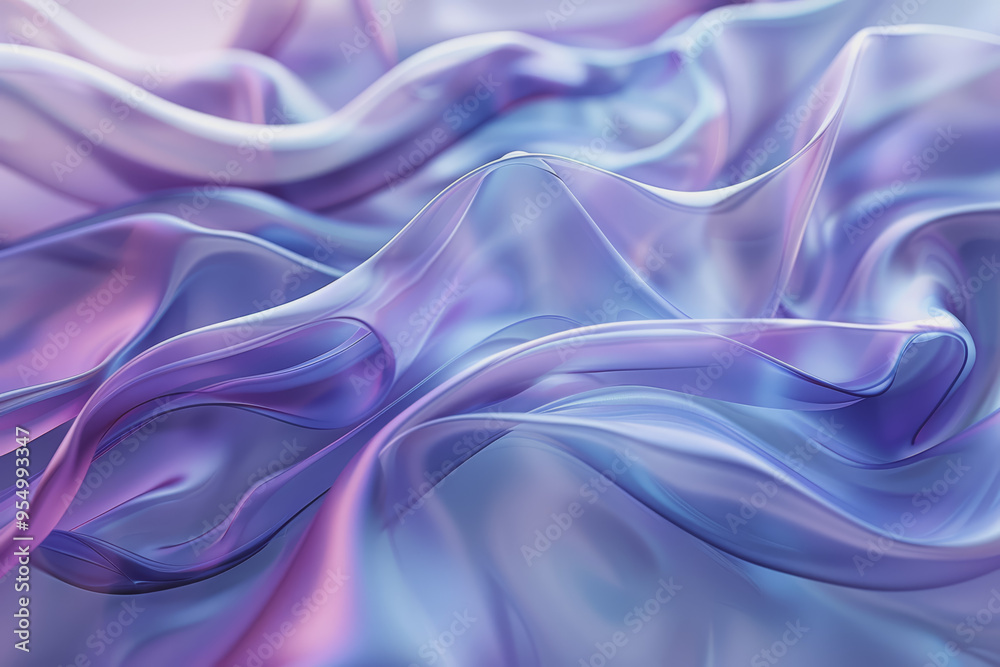 Fototapeta premium Abstract glass background amorphous nature Light purple background mixed with blue.