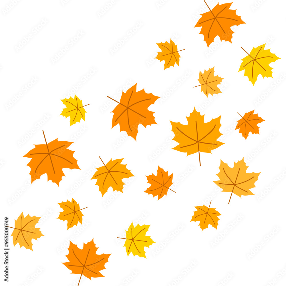Falling Autumn Leaf Falling Autumn Leaf