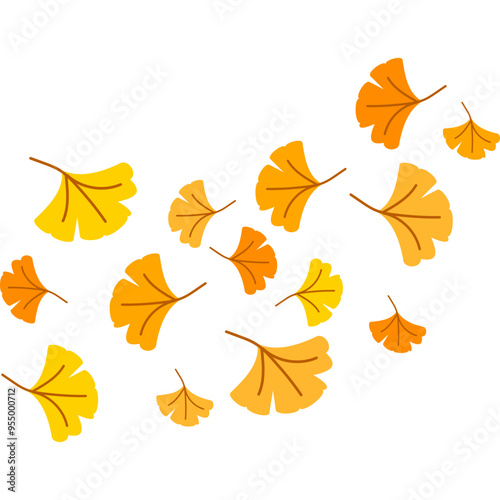Falling Autumn Leaf