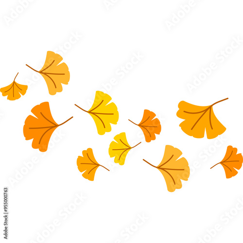 Falling Autumn Leaf