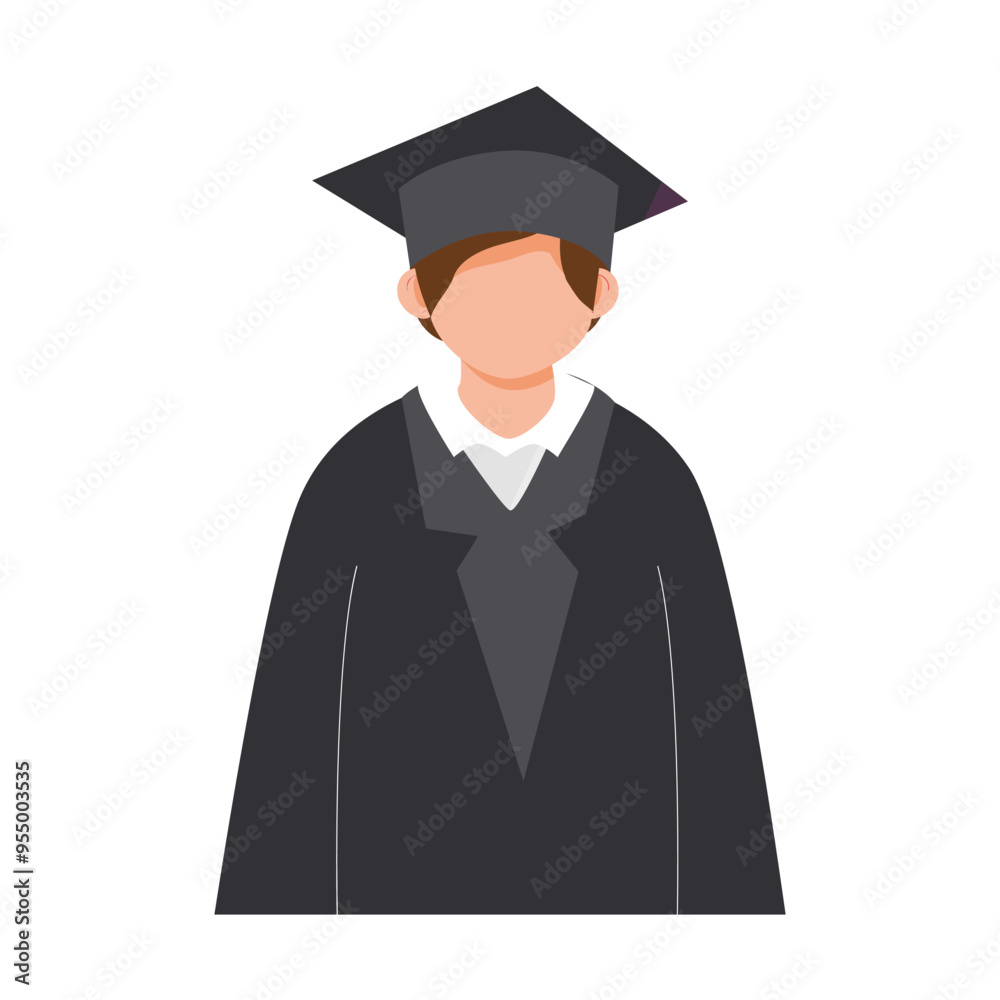 Student graduation dance vector set on the white background Student graduation dance vector set on the white background