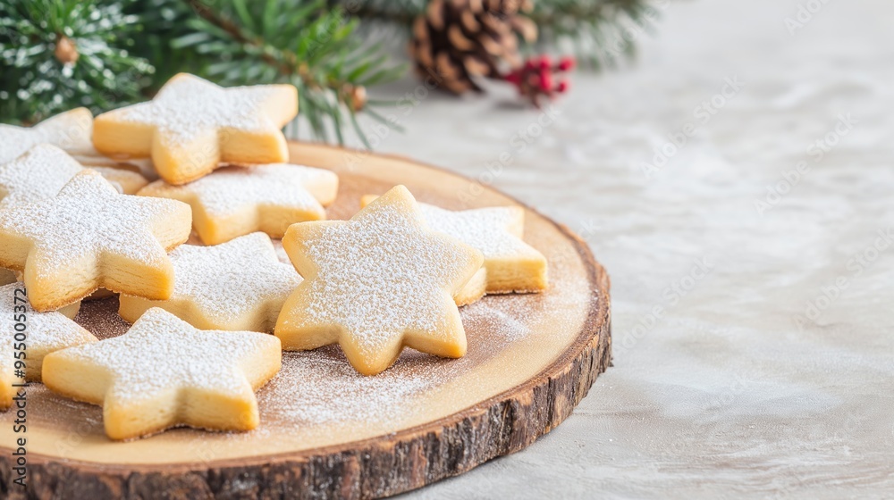 Christmas Star Cookies Display Christmas Star Cookies Display