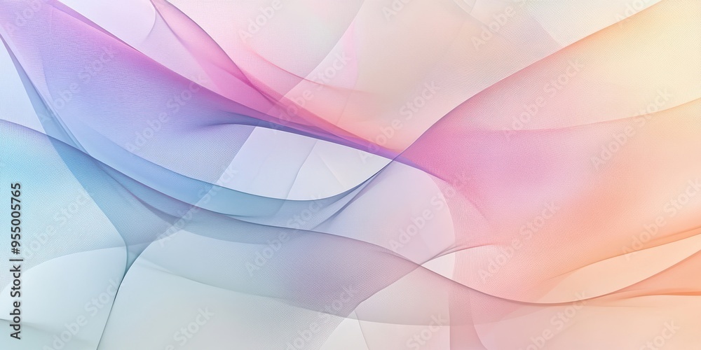 abstract background with smooth pastel-colored lines and light background abstract background with smooth pastel-colored lines and light background