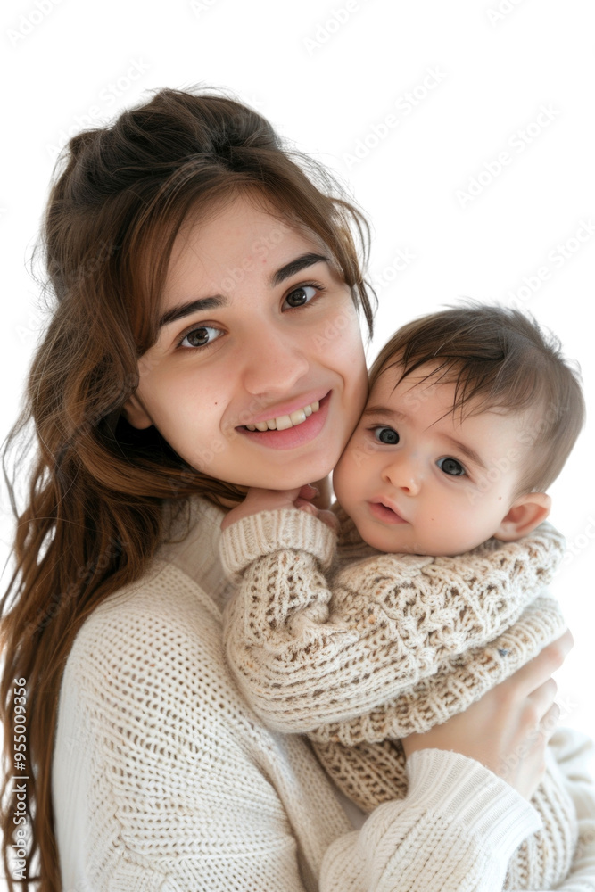 Mother and her newborn baby transparent background Mother and her newborn baby transparent background