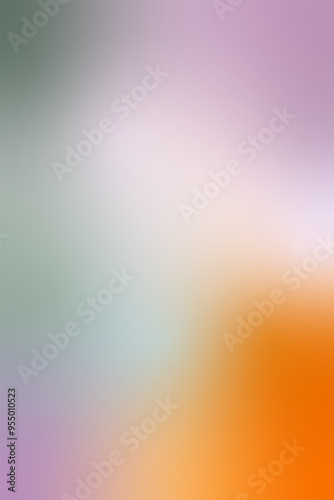 Captivating and dreamlike vertical background of orange, pink, and olive green. Ethereal, softly illuminated backdrop with mist and gradient effect. Escape from reality's stresses into an ethereal wor