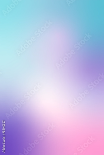 Captivating and dreamlike vertical pastel background of blue, purple, and pink. Ethereal, softly illuminated backdrop with mist and gradient effect. Escape from reality's stresses into an ethereal wor