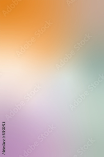 Captivating and dreamlike vertical pastel background of orange, pink, and green. Ethereal, softly illuminated backdrop with mist and gradient effect. Escape from reality's stresses into an ethereal wo