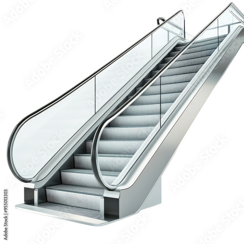 Elevators on White background