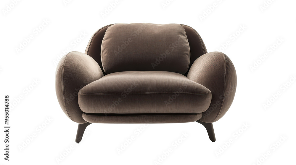 A brown velvet armchair, perfect for adding a touch of elegance and comfort to any living space. Its plush cushions invite you to relax and unwind. A brown velvet armchair, perfect for adding a touch of elegance and comfort to any living space. Its plush cushions invite you to relax and unwind.