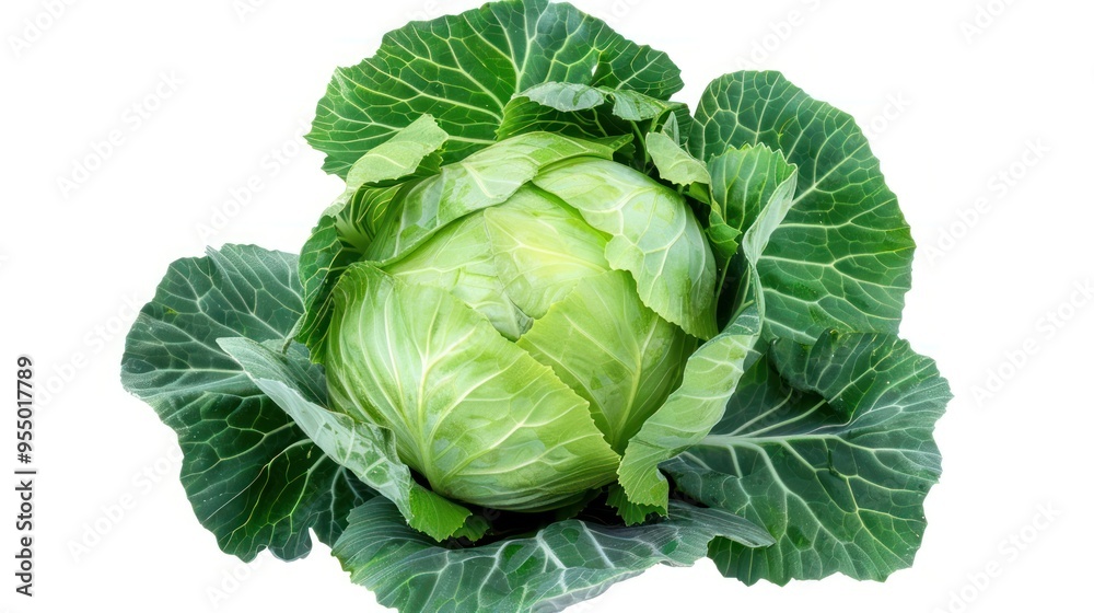 Obraz premium Fresh Green Cabbage