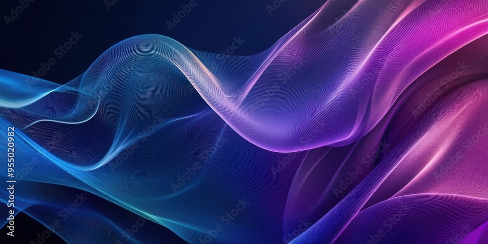 Abstract flowing waves in vibrant blue and pink hues with soft light effects, creating a dynamic and ethereal visual. Abstract flowing waves in vibrant blue and pink hues with soft light effects, creating a dynamic and ethereal visual.