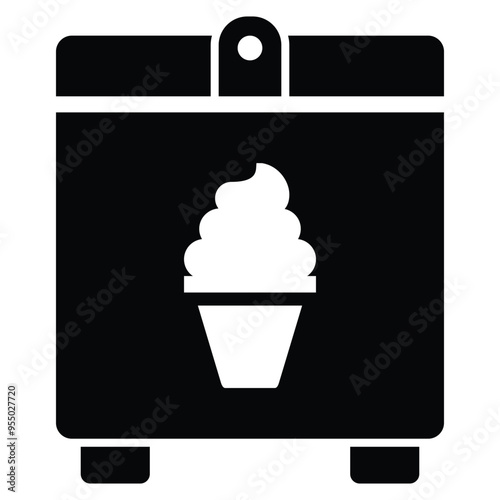 Ice, cream, maker icon