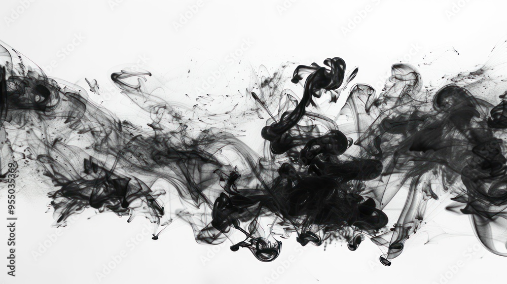 Abstract Ink Swirls Abstract Ink Swirls