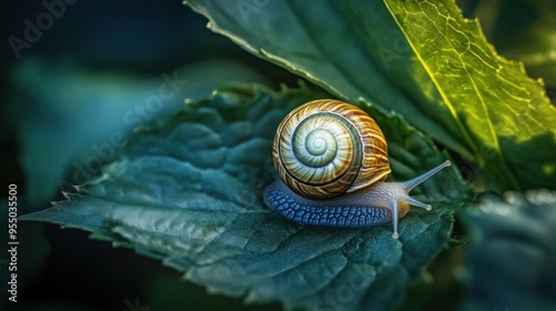 Snail on a Leaf