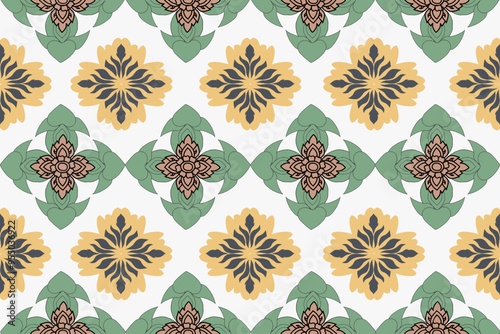 seamless pattern with flowers