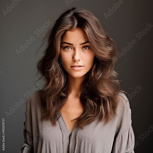 ash brown a cool and ashy hair color with a subtle brown hue cre photo