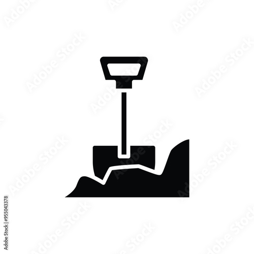 dig solid icon vector design good for web or mobile app