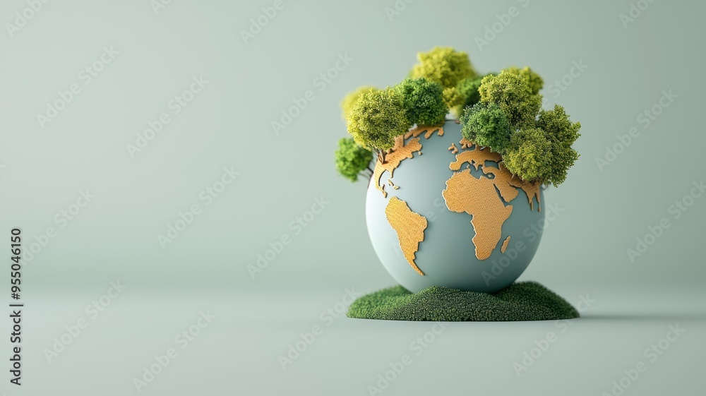 Biodiversity vanishing from the planet, disappearing animals, 3D illustration Biodiversity vanishing from the planet, disappearing animals, 3D illustration